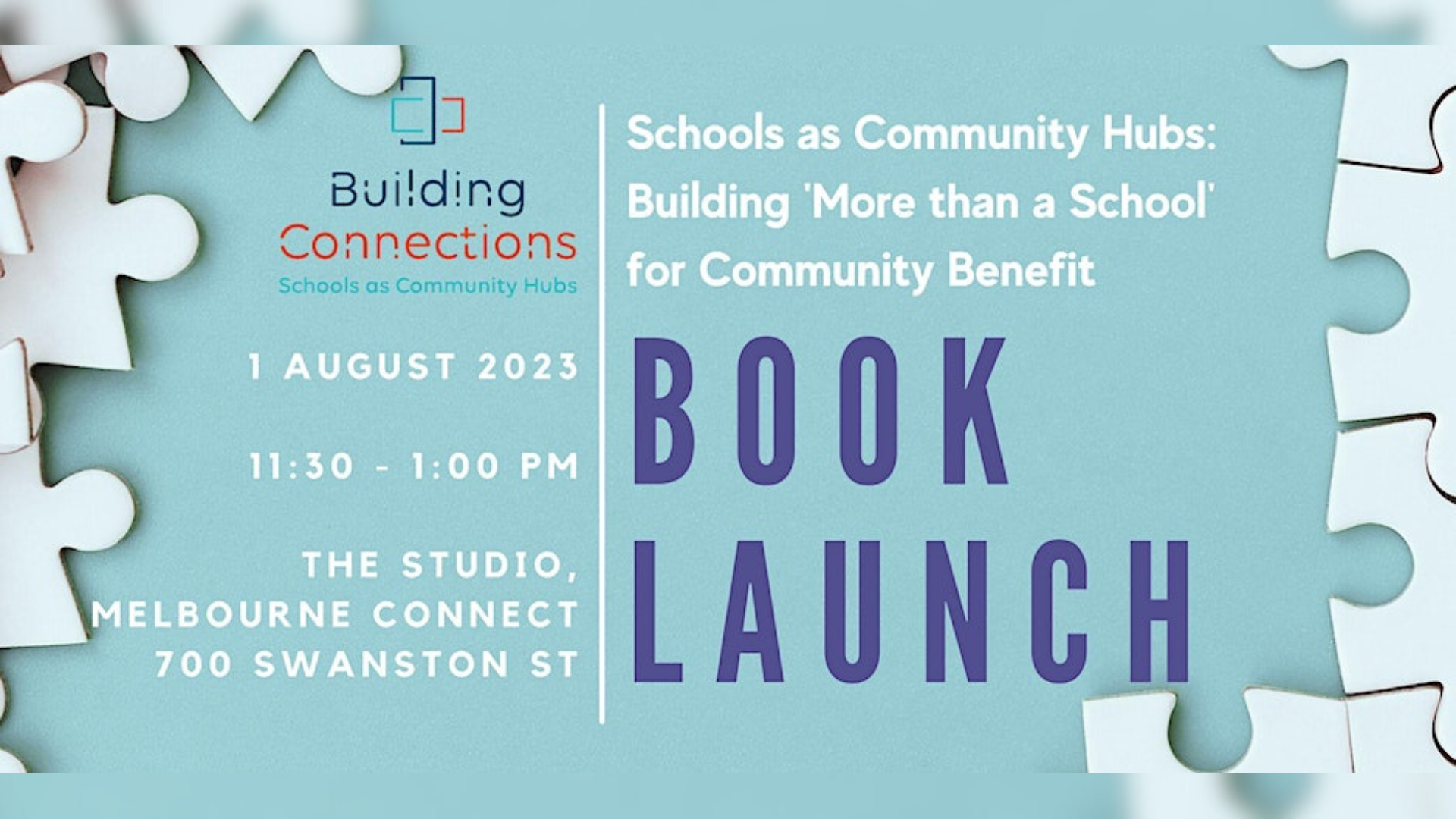 1 Aug Book Launch Event