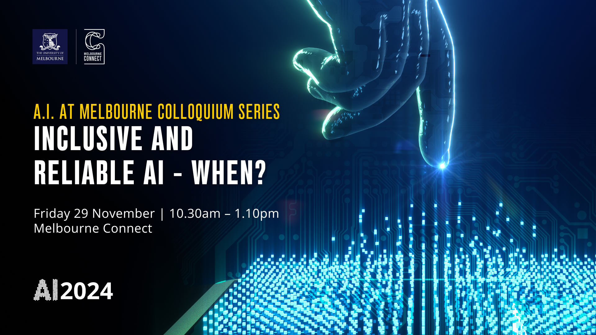 AI at Melb Inclusive AI Nov 24 Banner