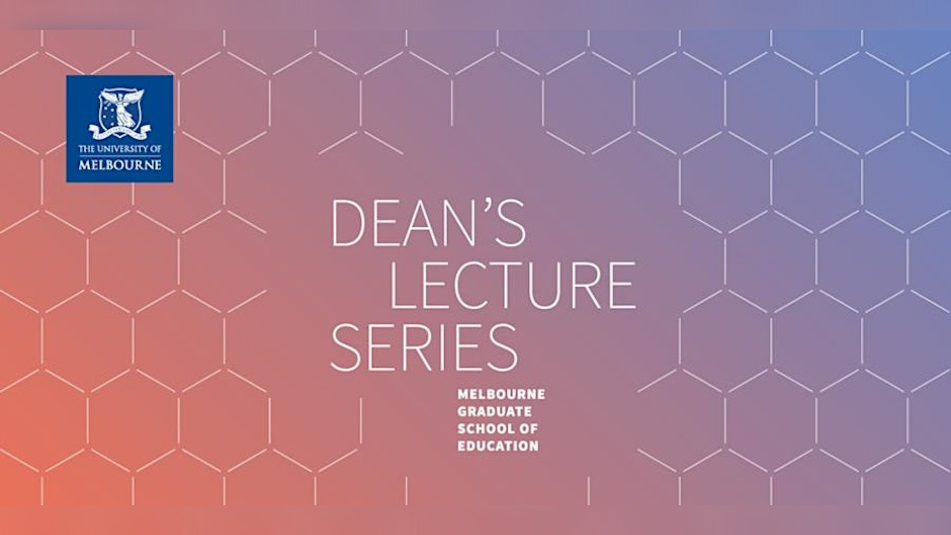 DEANS LECTURE