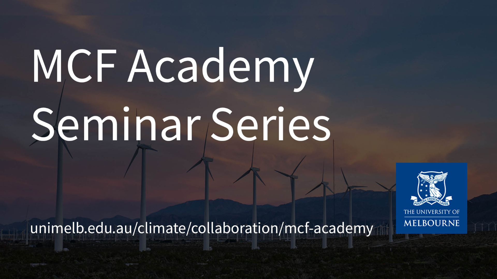MCF Seminar Series