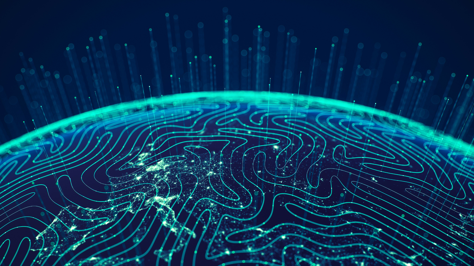 Ai globe world network